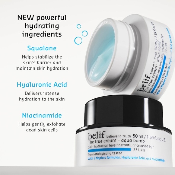 belif The True Cream Aqua Bomb with Hyaluronic Acid and Niacinamide - Picture 4 of 8